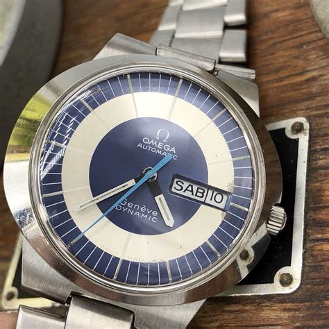 omega geneva automatic day date watch|vintage omega dynamic watch.